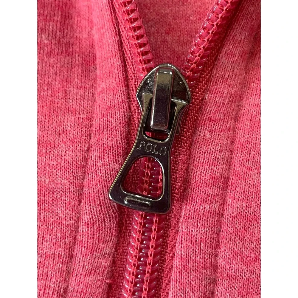 Polo Ralph Lauren Mens XL Pullover Orange Heather Performance Quarter Zip Salmon